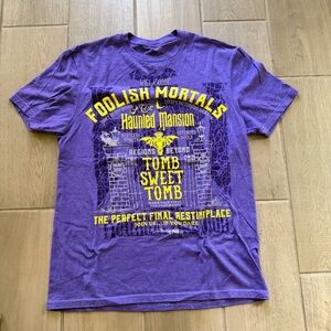 Disney Haunted Mansion "Foolish Mortals" Tombstone T-Shirt